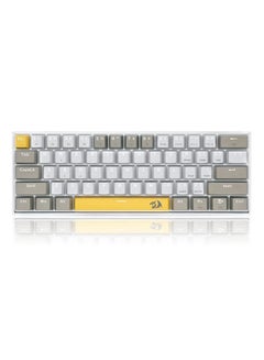 Buy Redragon K606 LAKSHMI 60% Mechanical Gaming Keyboard - (BROWN Switch) - White LED Backlighting - 61 KEYS - Detachable Cable in Egypt