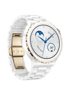 Buy GT3 Pro Health Fitness Tracker Smart Watch Gold/White in Saudi Arabia