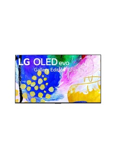 Buy OLED EVO TV 77-Inch G2 Series, Gallery Design 4K Cinema HDR WebOS22 With ThinQ AI Pixel Dimming (2022) OLED77G26LA Black in UAE