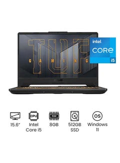 Buy TUF Gaming F15 FX506HC-HN002W Laptop 15.6-Inch FHD Display, 8GB RAM/512GB ROM/PCIE G3 SSD/NV RTX3050/WIN11 Home/International Version English/Arabic English/Arabic Eclipse Gray in UAE