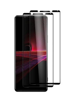 Buy 2Pack for Sony Xperia 1 IV Screen Protector 3D Full Coverage Crystal Clear Tempered Glass 6.5 inch Clear/Black in UAE