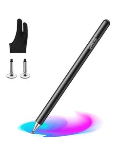 Buy iPad Pencil with Palm Rejection Glove, Capacitive Stylus Pen for Kid Student Drawing&Writing, Universal for iPad Pro/iPad 8th/7th/6th, Generation/Mini/Air/iPhone/Android/Samsung/Surface Black in Egypt