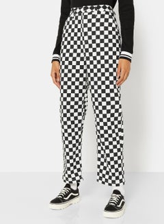 Buy Checkered Pants Black/White in UAE