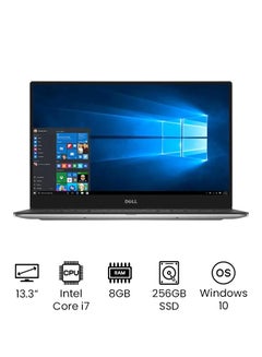 Buy XPS 13 Laptop With 13.3-Inch Display, Core i7 Processor/8GB RAM/256GB SSD/Intel HD Graphics International Version Silver in UAE