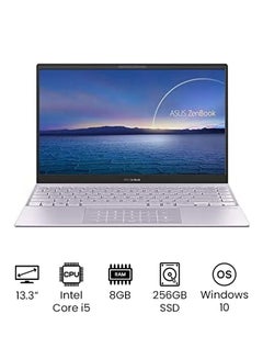 اشتري Zenbook13-UX325EA Laptop With 13.3" Display, C-i5-1135G7/8GB/256GB/WIFI/CAM/BT/13.3"FHD/WIN-10 /International Version English Lilac Mist في الامارات