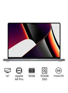 اشتري Macbook Pro MK183 16-Inch Liquid Retina XDR Display Apple M1 Pro Chip With 8-Core CPU And 14-Core GPU/16GB RAM/512GB SSD/English And Arabic Keyboard Space Grey في السعودية