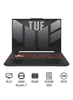 Buy TUF A15 FA507RE Gaming Laptop - 15.6" FHD, 144Hz, AMD Ryzen 7-6800H, 16GB RAM, 512GB SSD, 4GB NVidia GeForce RTX 3050Ti, FreeDOS (No Windows) /International Version English Mecha in UAE