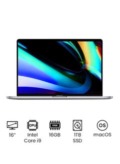 Buy MacBook Pro Touch Bar Laptop 16-Inch Retina Display, Core i9 Processor with 2.3GHz 8core/16GB RAM/1TB SSD/4GB AMD Radeon Pro 5500M Graphic Card English-Arabic Keyboard - 2019 Space Gray English/Arabic Space Grey in UAE