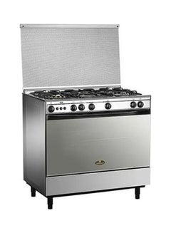 Buy Gas Oven 90*60 5 Burner Joker Lux Stainless Steel 9700 Silver in Egypt