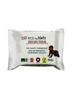 Buy 100% Eco Fragrance-free Natural Baby Wipes, 20 Counts in UAE