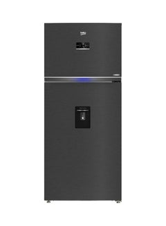 Buy Freestanding Digital Refrigerator - No Frost - Dispenser 2 Doors- Stainless Steel RDNE650E60ZXR Dark Grey in Egypt