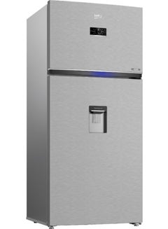Buy Freestanding Digital Refrigerator - No Frost - Dispenser 2 Doors- Stainless Steel RDNE650E60XP Silver in Egypt