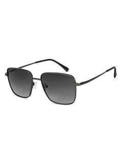 اشتري Full Rim Metal Frame Square Sunglasses For Men & Women With UV Protection - 55mm - Grey في الامارات