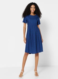 Buy Stylish Midi Dress Blue in UAE