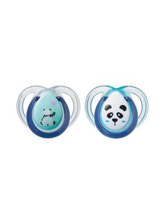 Buy Anytime Soother, Pack of 2,  0-6 Months - Panda 1 in Saudi Arabia