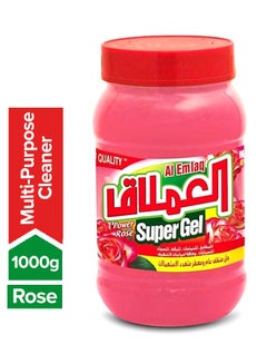 Buy Super Gel Power Multipurpose Active Cleaner And Freshener Rose 1000grams in Saudi Arabia