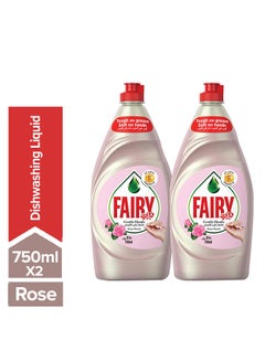 Buy Pack Of 2 Platinum Rose Dish Washer Liquid 2 x 750ml in UAE