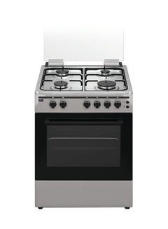 Buy 60 X 60 Cm, Full Safety Gas Cooking Range With 4 Gas Burners, Automatic Ignition, Stainless Steel, 1 Year Warranty WCR6060FS Silver in UAE