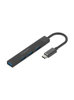 Buy 4-In-1 Type-C Sync/Charge Adapter With USB-A Adapter Black in UAE