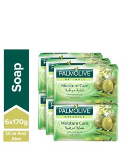 Buy 6-Piece Moisture Care With Olive And Aloe Soap Set 6x170grams in UAE