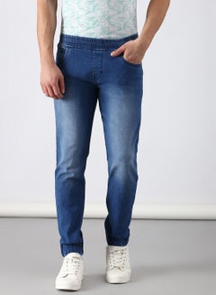 Buy Slim Fit Jeans Blue in UAE