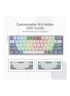 اشتري K617 Fizz RGB 60% Gaming Mechanical Keyboard – Brown Switches في الامارات