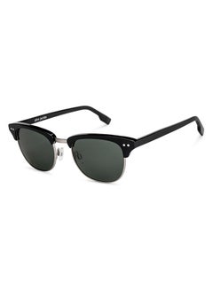 Buy Full Rim Metal Frame Polarized Clubmaster Sunglasses For Men & Women - 50mm - Black in UAE