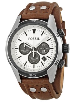 Buy Men's Leather BAnd Chronograph Watch CH2890 - 44 mm - Brown in UAE