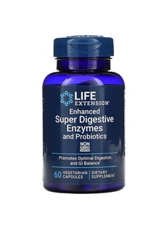 Buy Enhanced Super Digestive Enzymes With Probiotics - 60 Capsules in UAE