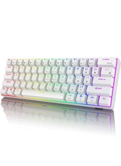 Buy RK61 Tri - Mode Hot Swapable RGB Mechanical Gaming Keyboard Blue Switch in UAE