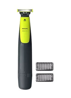 Buy Qp2510-10 Oneblade Electric Trimmer And Shaver With 2 Combs Lime Green in Saudi Arabia