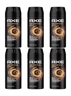 Buy Pack Of 6 Dark Temptation Deodorant Body Spray 150x6ml in Saudi Arabia