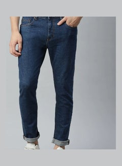Buy Skinny Fit Mid-Rise Jeans Navy Blue in UAE