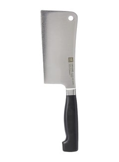 Buy Cleaver Knife Silver/Black 15centimeter in Saudi Arabia