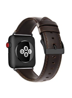 Buy Replacement Band For Apple Watch Series 7 /6/5/4 45mm/44mm/42mm Brown in UAE