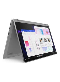 Buy IdeaPad Flex 5 14ALC05 Laptop With 14-Inch FHD Display AMD Ryzen 7 5700U Processor/8GB RAM/512GB SSD/Integrated AMD Radeon Graphics/Windows 11 English Platinum Grey in UAE