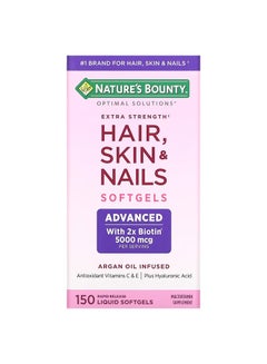 Buy Extra Strength Hair Skin & Nails - 150 Liquid Softgel in UAE