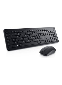 Buy KM3322W Wireless Keyboard And Mouse With English-Arabic language BLACK in Saudi Arabia