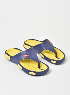 Buy Slip-On Flip Flops Yellow/Blue in UAE