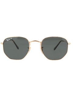 Buy Polarized Hexagon Sunglasses - RB3548N 001 - Lens Size: 51 mm - Gold in UAE