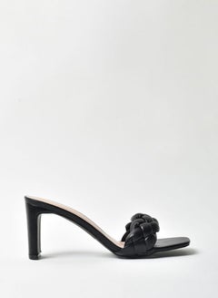 Buy Stylish Heeled Sandals Black in Saudi Arabia