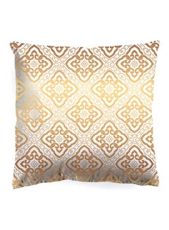 Buy Decorative Cushion , Size 45X45 Cm Links - 100% Cotton Cover Microfiber Infill Bedroom Or Living Room Decoration Festive Links Standard Size in UAE