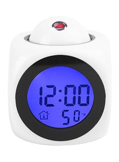Buy LCD Projection Digital Alarm Clock White in Egypt