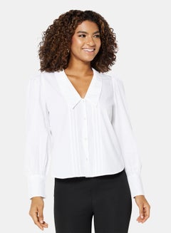 Buy Puff Sleeve Shirt White in Egypt