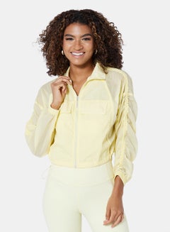 Buy Windbreaker Jacket Pastel Yellow in UAE