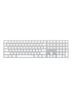 Buy Magic Wireless Keyboard With Numeric Keypad - US English White in UAE