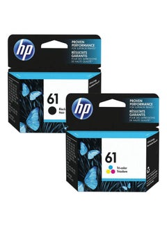 Buy Pack Of 2 61 Ink Cartridges Black/Tri-colour in UAE