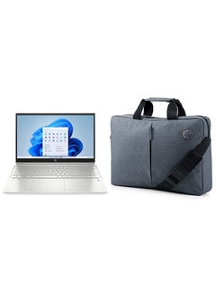 Buy Pavilion 15-eg1053 Laptop With 15.6-Inch Touchscreen Display, Core i5-1155G7 Processor/16GB RAM/1TB SSD/Intel Iris Xe Graphics/Windows 11 With Bag English Silver in UAE