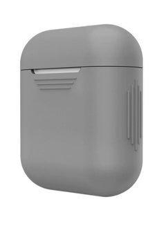 Buy Protecting Case Cover For Apple AirPods Grey in UAE