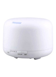 Buy Ultrasonic Air Humidifier With 7-Colour LED Lights White 125x165mm in UAE